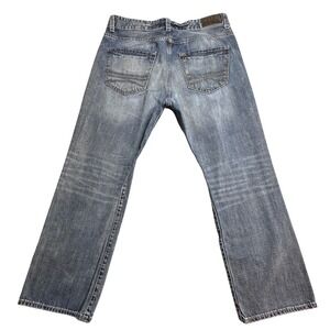 Express Loose Fit Jeans Mens 34x30 (35x28) Medium Wash Blue Denim Straight Leg